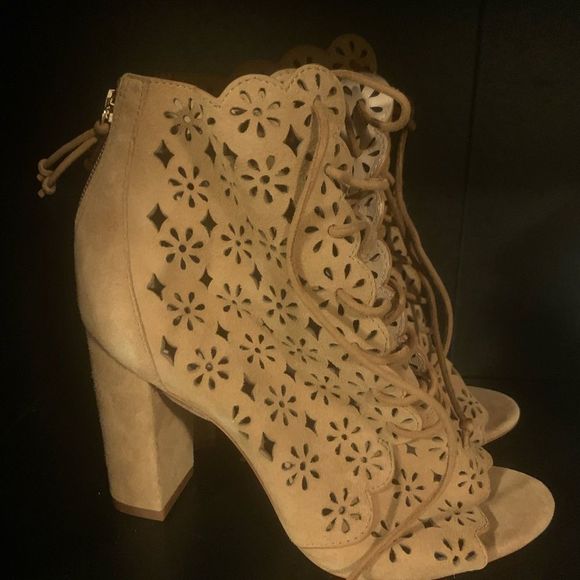 Rachel Zoe - Suede Peep Toe Bootie - Picture 5 of 7